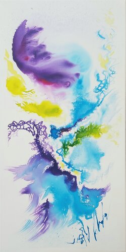 Fleur d'encre 1 di Hélène Zenatti, Pittura in vendita su Singulart