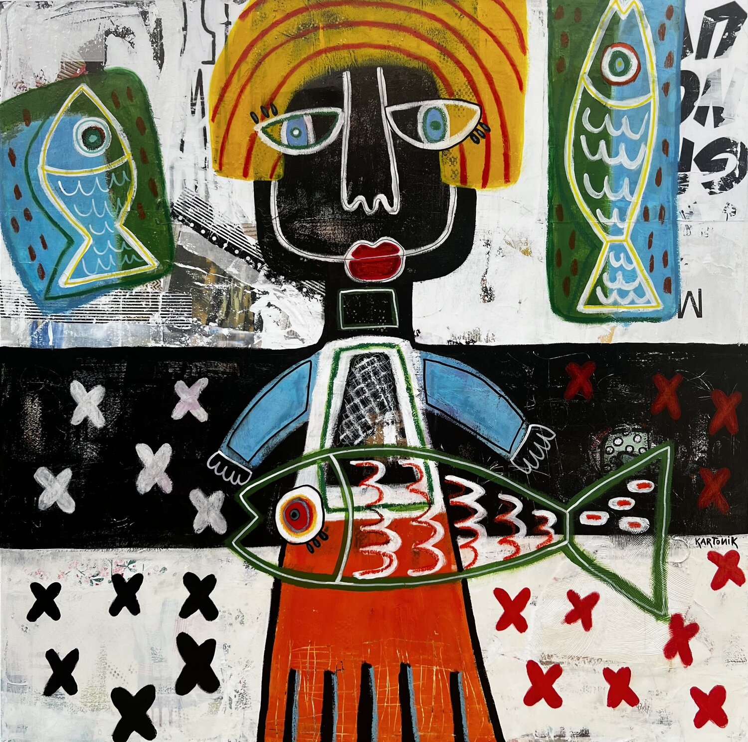 LA GARDIENNE DES POISSONS KARTONIK