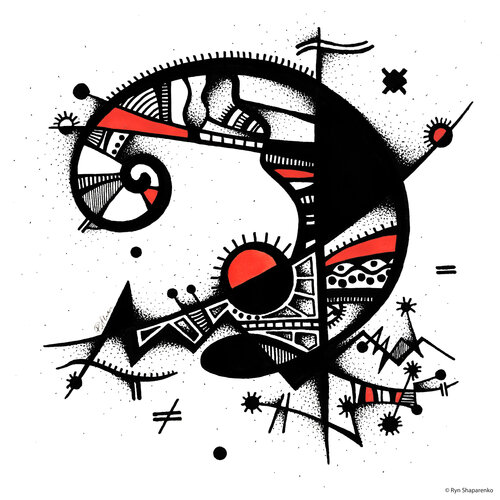 Werknummer 1321 par Ryn Shaparenko, Dessin en vente sur Singulart