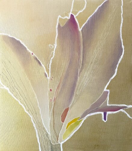 Iris (gold) von Alessandra Abbruzzese, Malerei kaufen auf Singulart