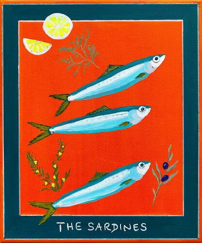 The Sardines von Andrea Eisenberger, Malerei kaufen auf Singulart