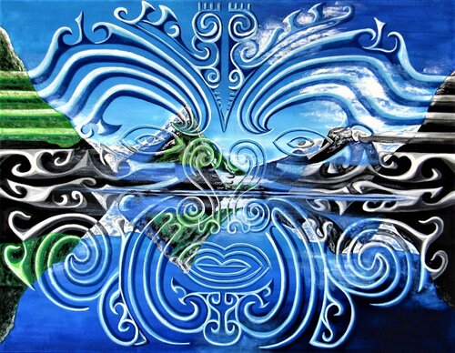 Neuseeland der Maori - Aotearoa von Rainer Englisch, Malerei kaufen auf Singulart