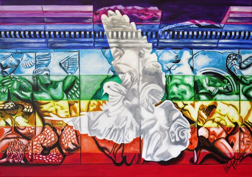 Peace no War van Rainer Englisch, Schilderij te koop op Singulart