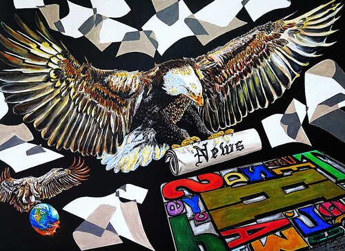 Freedom of the Press van Rainer Englisch, Schilderij te koop op Singulart