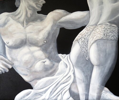 Night in White Satin by Rainer Englisch, Painting for Sale on Singulart