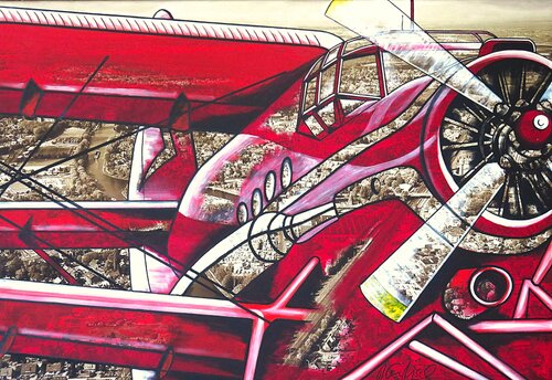 Doppeldecker de Rainer Englisch, Pintura a la venta en Singulart