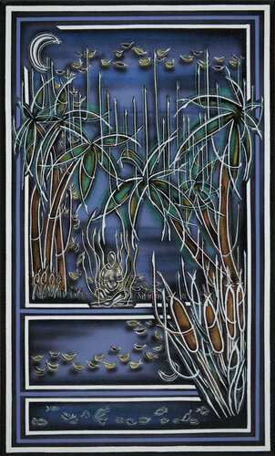 Reflektionen - Maurice Maeterlinck Nobelpreis 1911 ( TA225030011-197) di Hakan Yöney, Pittura in vendita su Singulart