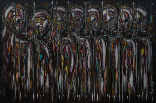 Acryl auf Leinen (TA1680120003-124) van Hakan Yöney, Schilderij te koop op Singulart
