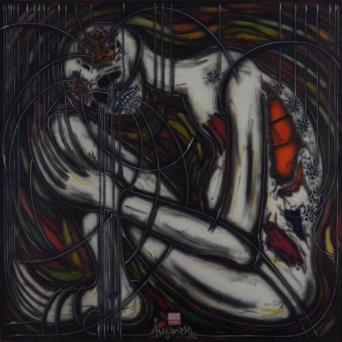 Acryl auf Leinen (TA148080001 - 141) di Hakan Yöney, Pittura in vendita su Singulart