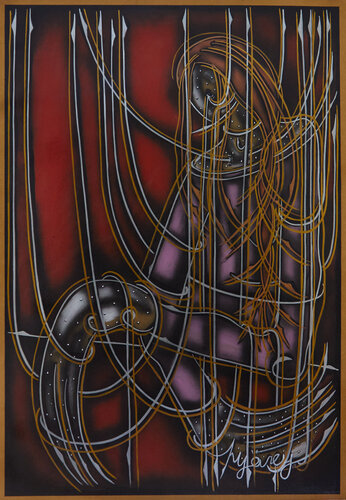 Die Rote Serie (KA1710070005-84) van Hakan Yöney, Schilderij te koop op Singulart