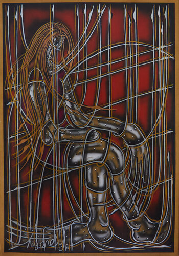Die Rote Serie (KA1710070009-92) di Hakan Yöney, Pittura in vendita su Singulart