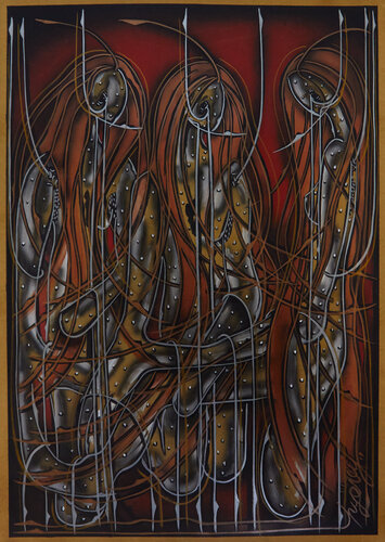 Die Rote Serie (KA1710070010-81) van Hakan Yöney, Schilderij te koop op Singulart