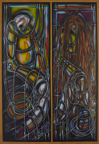 Der Kaffee (KA1810070008-111) di Hakan Yöney, Pittura in vendita su Singulart