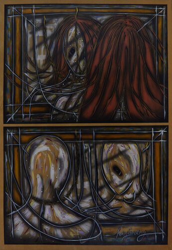 Der Spiegel (KA1810070018-121) van Hakan Yöney, Schilderij te koop op Singulart