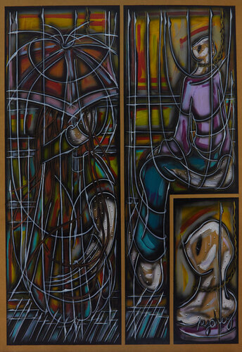 Der Regen (KA1810070007-110) van Hakan Yöney, Schilderij te koop op Singulart