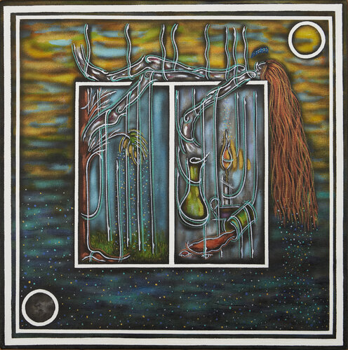 Einsamer Abend - Hermann Hesse Nobelpreis 1946 (TA234040001-213) van Hakan Yöney, Schilderij te koop op Singulart