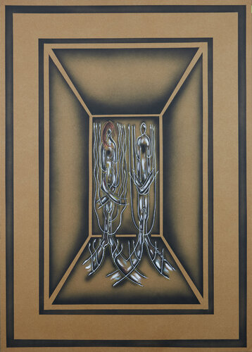 Acryl auf Papier (KA225035003-201) de Hakan Yöney, Pintura a la venta en Singulart