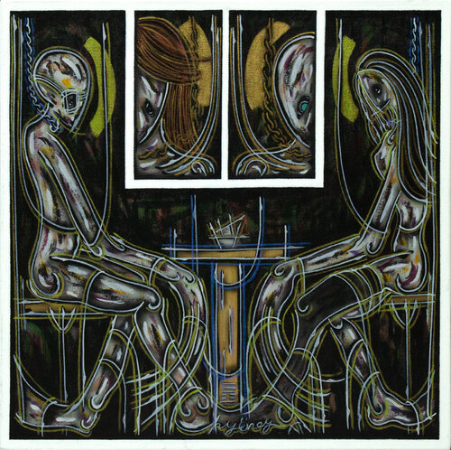 Acryl auf Leinen (TA214040015-28) van Hakan Yöney, Schilderij te koop op Singulart