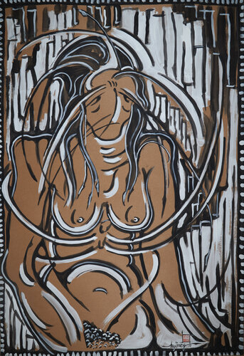 Schwarz - Weiss Serie (KA1010070003-137) von Hakan Yöney, Malerei kaufen auf Singulart