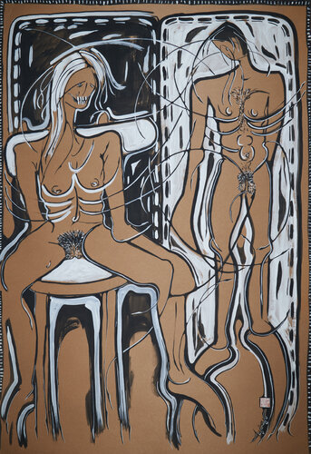 Schwarz - Weiss Serie (KA1010070007-141) by Hakan Yöney, Painting for Sale on Singulart