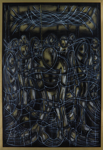 Schwarz - Weiss Serie (KA1910070022-34) van Hakan Yöney, Schilderij te koop op Singulart