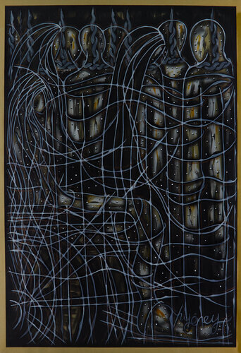 Schwarz - Weiss Serie (KA1910070027-11) van Hakan Yöney, Schilderij te koop op Singulart