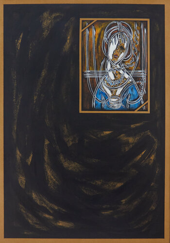 Jeanne Hébuterne, 1917 (Amedeo Modigliani) (KAPY2010070008-88) van Hakan Yöney, Schilderij te koop op Singulart