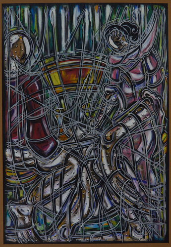 Acryl, Öl und Pastell auf Papier (KAPY2010070007-77) van Hakan Yöney, Schilderij te koop op Singulart