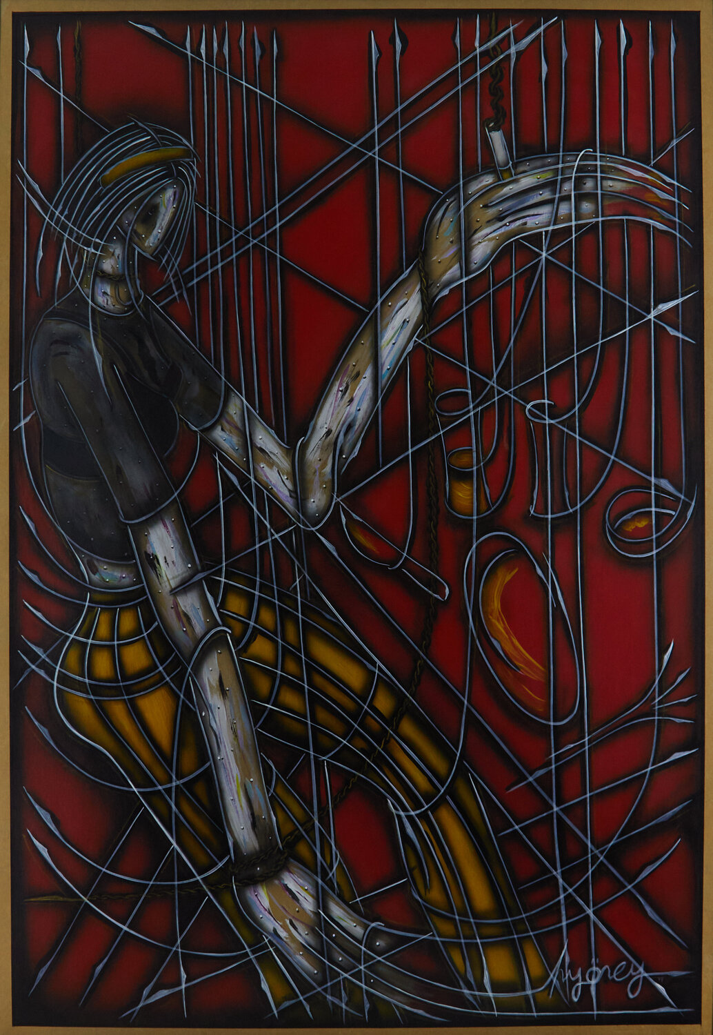 Die Rote Serie (KA1910070010-1) Hakan Yöney Dipinto originale in vendita