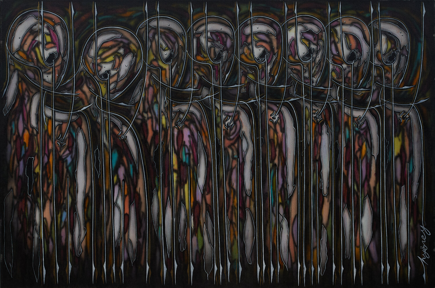 Acryl auf Leinen (TA1680120003-124) Hakan Yöney Originalgemälde zu verkaufen