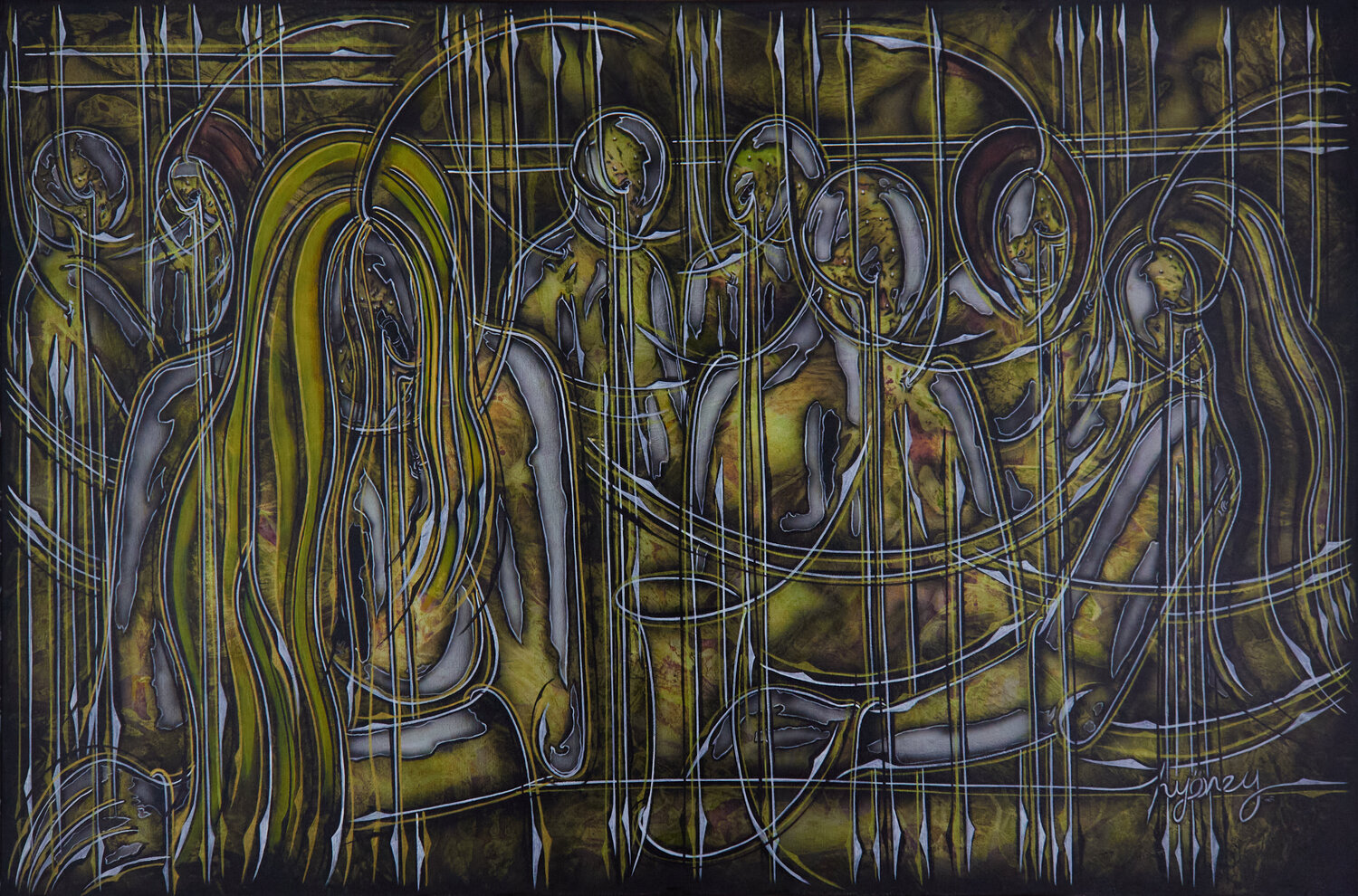 Acryl auf Leinen (TA1680120002-120) Hakan Yöney Originalgemälde zu verkaufen