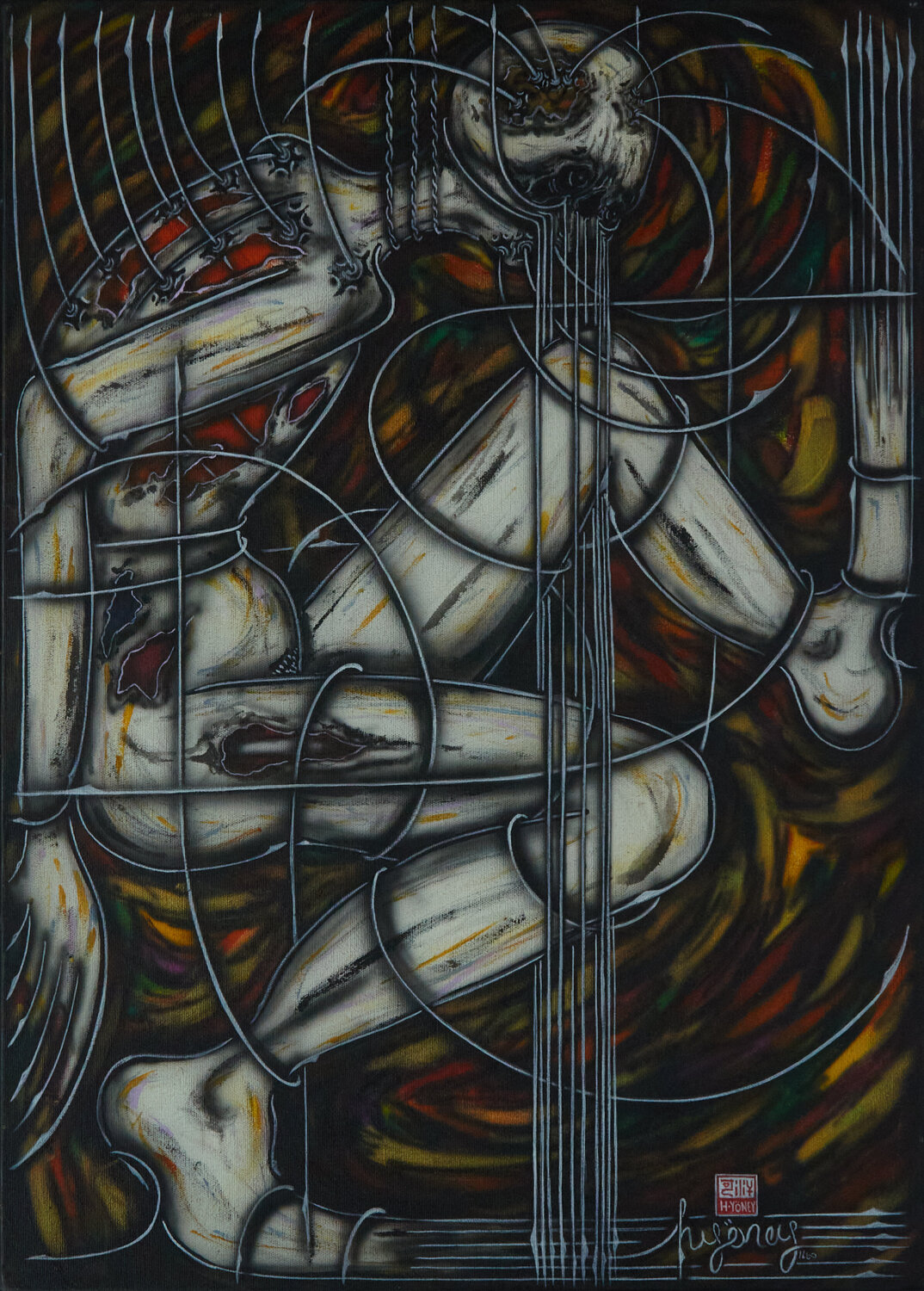 Acryl auf Leinen (TA147050001-53) Hakan Yöney Originalgemälde zu verkaufen