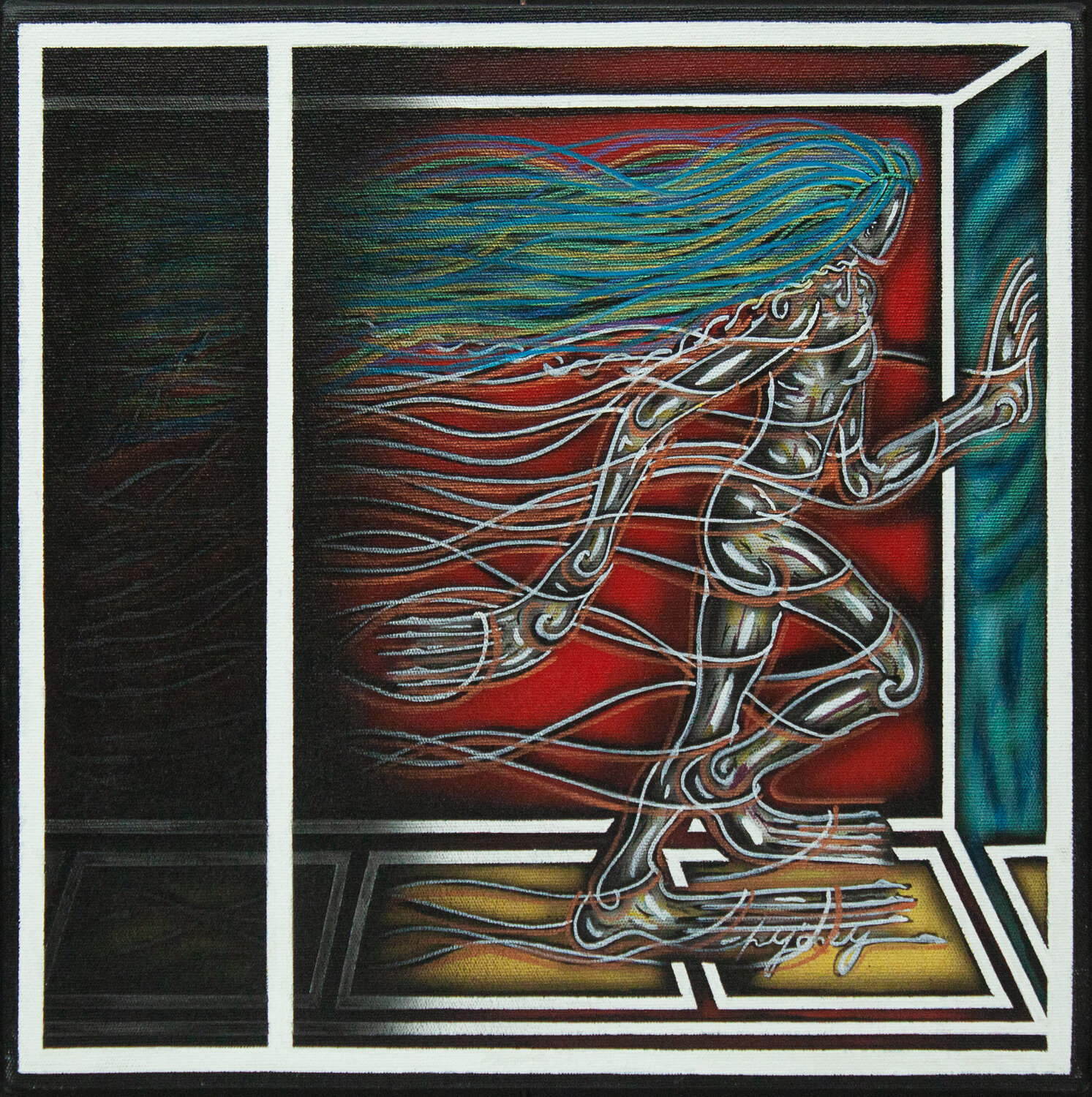 Acryl auf Leinen (TA213535032-19) Hakan Yöney Originalgemälde zu verkaufen