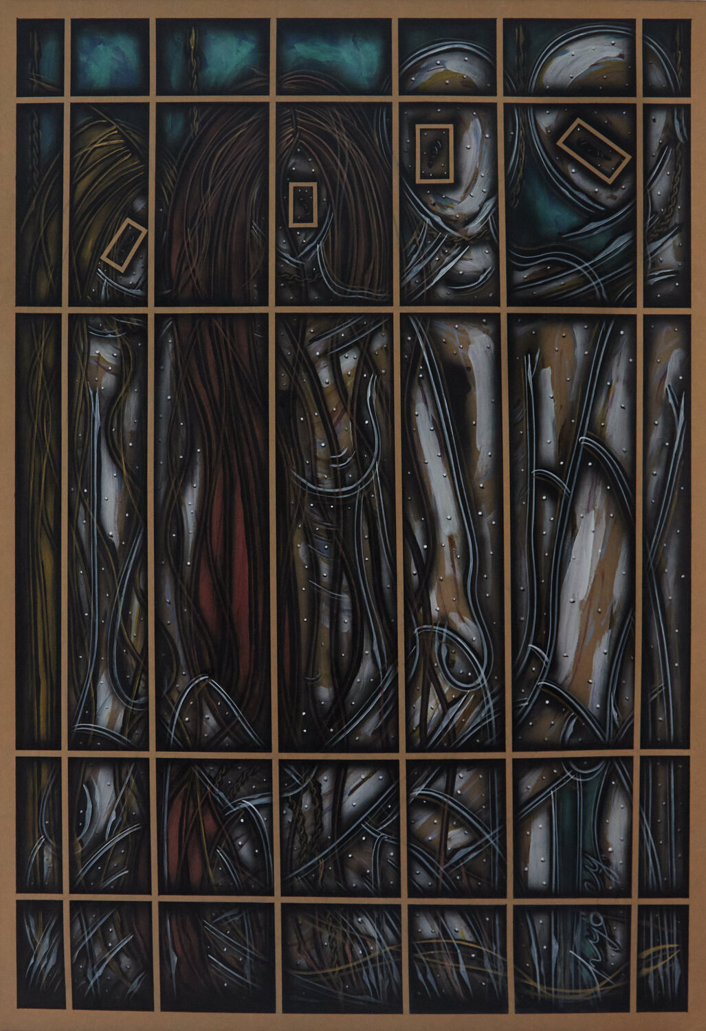 Acryl auf Papier (KA1910070015-50) Hakan Yöney Originalgemälde zu verkaufen
