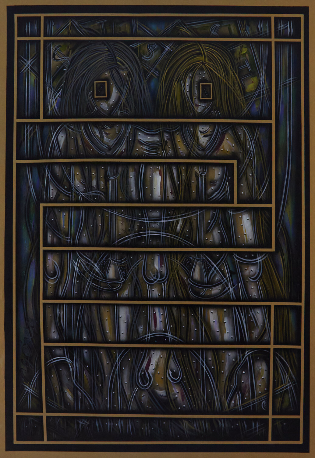Acryl auf Papier (KA1910070018-64) Hakan Yöney Originalgemälde zu verkaufen
