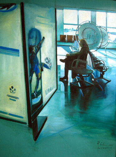 Luci d'aeroporto n.5 by Paolo Cristiani, 회화 for Sale on Singulart