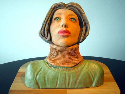 Green eyes von Paolo Cristiani, Skulptur kaufen auf Singulart