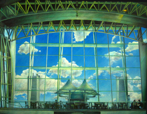 Airport Spring by Paolo Cristiani, Painting for Sale on Singulart