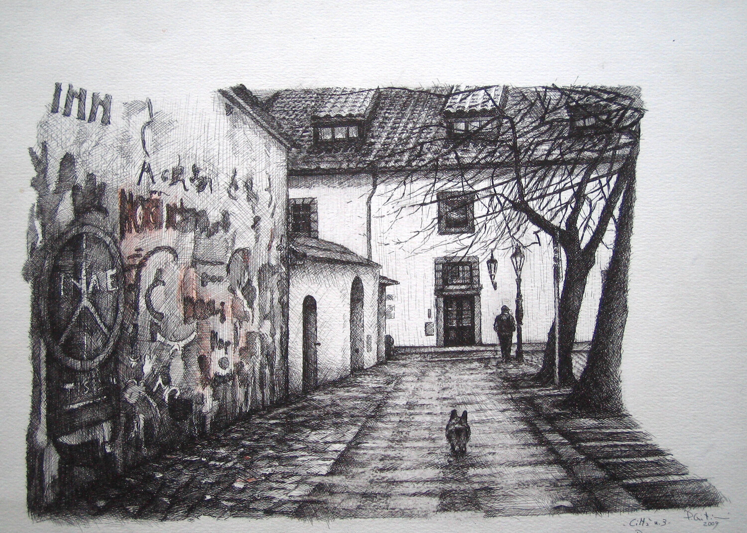 Cities n.3, Praga Paolo Cristiani Tekening te koop