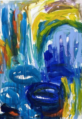 das Grosse Blau par Andrea Pfeil, Autres supports en vente sur Singulart