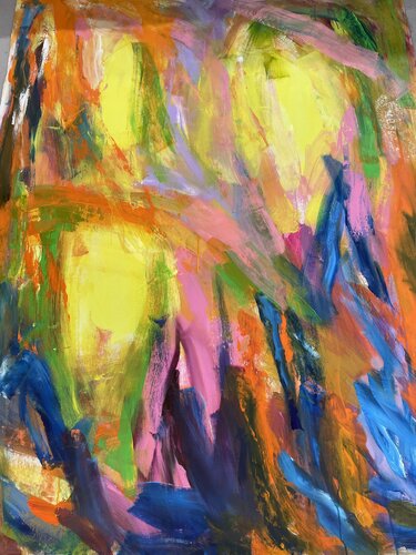 Farbklang im Rausch par Andrea Pfeil, Peinture en vente sur Singulart
