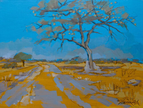 Etosha Weavers di Janice Lazzarich, Pittura in vendita su Singulart