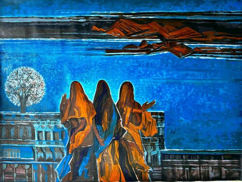 What We Leave Behind van Richard Anbudurai, Schilderij te koop op Singulart