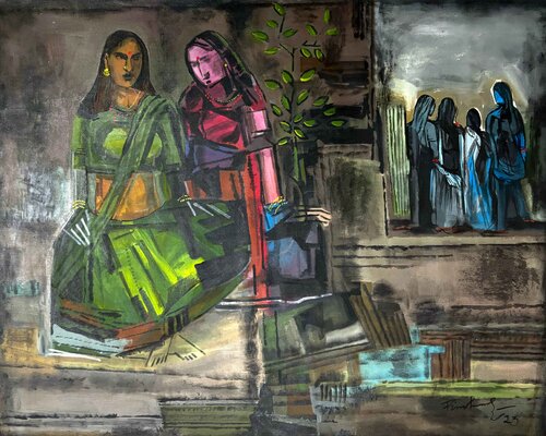 Earth tones van Richard Anbudurai, Schilderij te koop op Singulart
