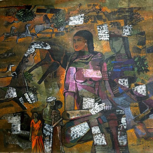 Cycle van Richard Anbudurai, Schilderij te koop op Singulart
