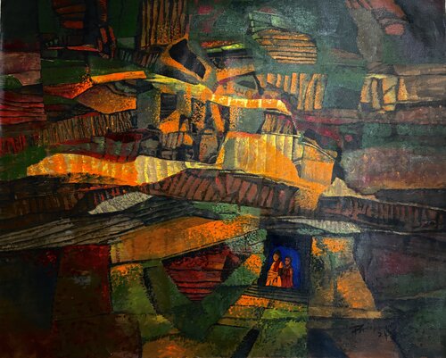 cave van Richard Anbudurai, Schilderij te koop op Singulart