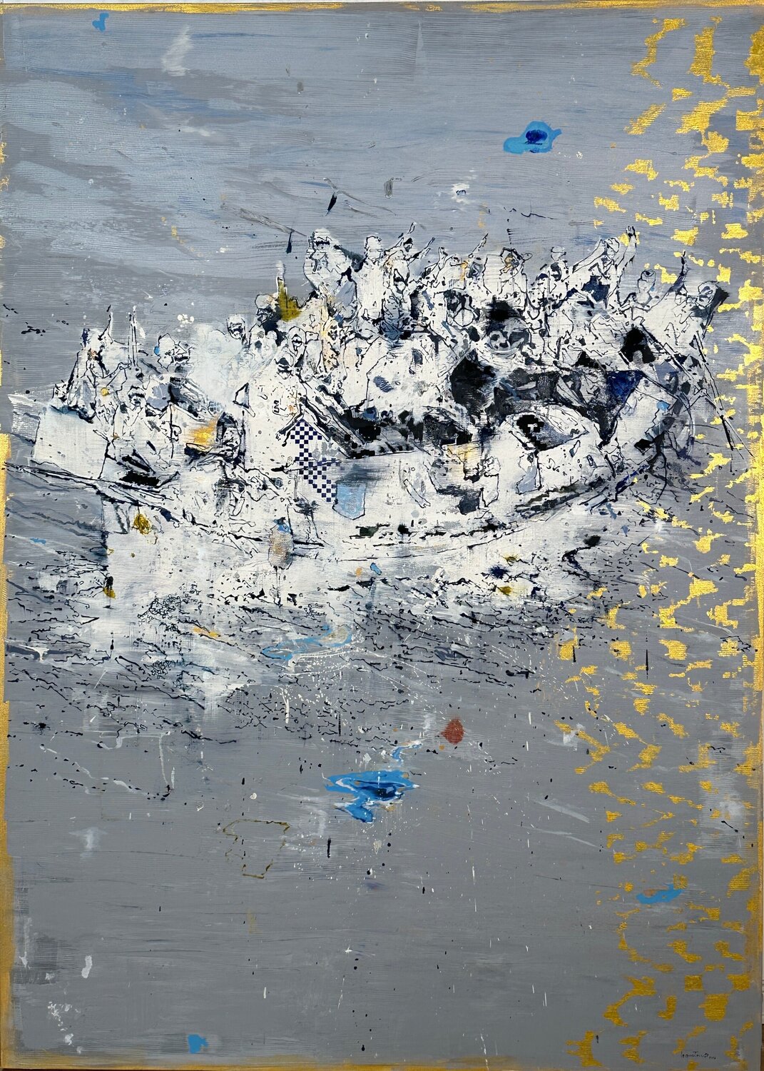 No 9 - True Gold - Dreamer Le Quy Tong Original painting for sale