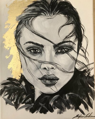 Gold 1 di Sylvia Cohen, Pittura in vendita su Singulart