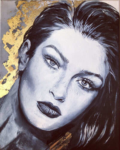 Gold 4 von Sylvia Cohen, Malerei kaufen auf Singulart