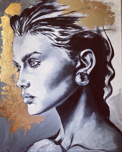 Gold 5 van Sylvia Cohen, Schilderij te koop op Singulart